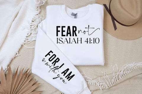 Fear Not Isaiah Sleeve SVG Design, Christian Sleeve SVG, Faith SVG Design, Jesus Sleeve SVG SVG Regulrcrative 