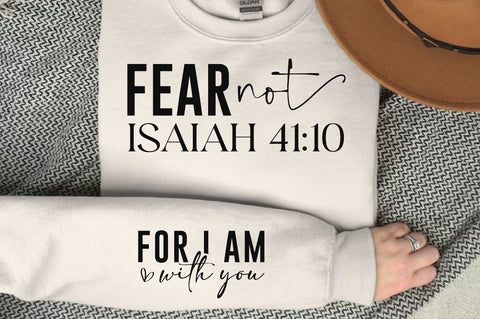 Fear Not Isaiah Sleeve SVG Design, Christian Sleeve SVG, Faith SVG Design, Jesus Sleeve SVG SVG Regulrcrative 