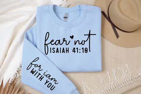 Fear not isaiah Sleeve Svg Design, Christian SVG Design SVG Regulrcrative 