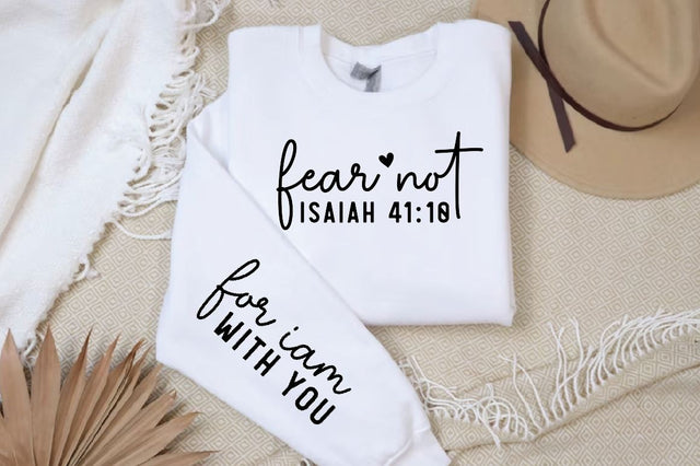 Fear not isaiah Sleeve Svg Design, Christian SVG Design SVG Regulrcrative 