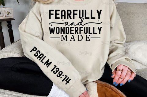 Fearfully and wonderfully made Sleeve SVG Design SVG Designangry 