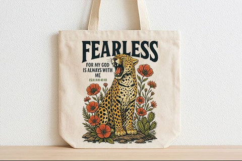 Fearless Bible Verse Leopard PNG SVG BillahCrafts 