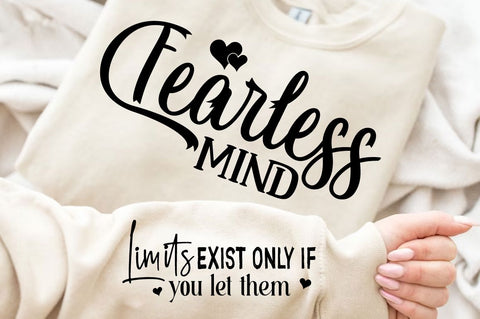 Fearless Mind Sleeve SVG Design SVG Regulrcrative 