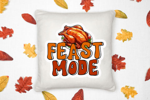 Feast mode Stickers Design Sublimation Regulrcrative 