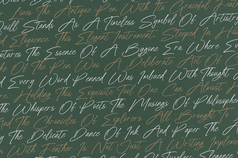 Feather Antique - Modern Script Font Font Letterena Studios 