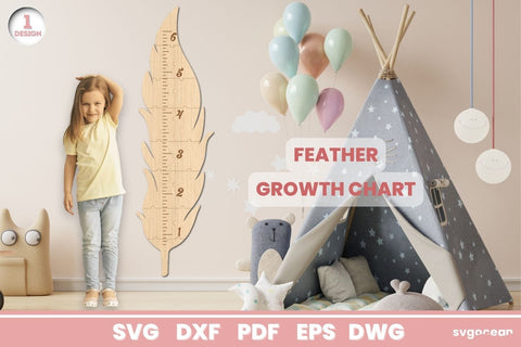 Feather Growth Charts Bundle SVG SvgOcean 