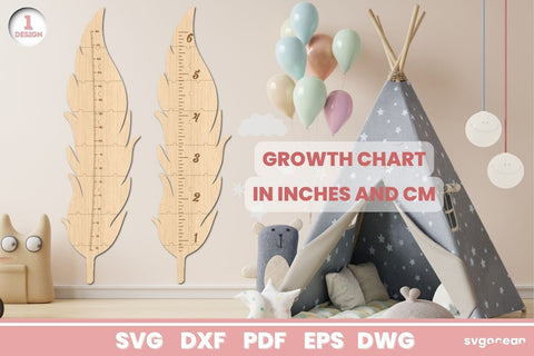 Feather Growth Charts Bundle SVG SvgOcean 