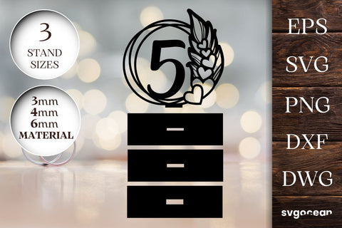 Feather Wedding Table Numbers SVG SVG SvgOcean 