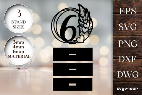 Feather Wedding Table Numbers SVG SVG SvgOcean 