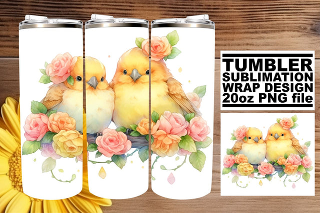 Feathered Friend Watercolor Wrap Sublimation afrosvg 