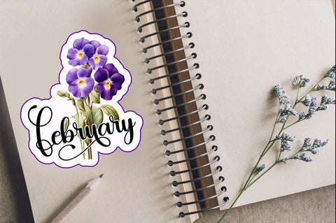 February Sticker Design Sublimation Regulrcrative 