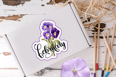 February Sticker Design Sublimation Regulrcrative 