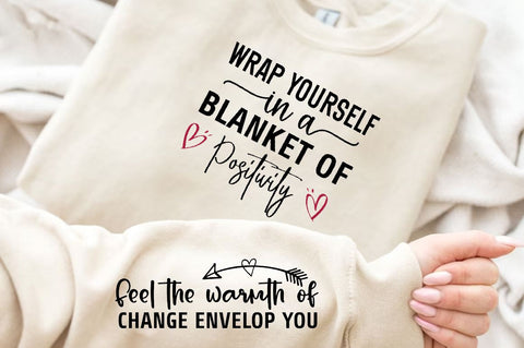 Feel the warmth of change envelop you Sleeve SVG Design, Inspirational sleeve SVG, Motivational Sleeve SVG Design, Positive Sleeve SVG SVG Regulrcrative 