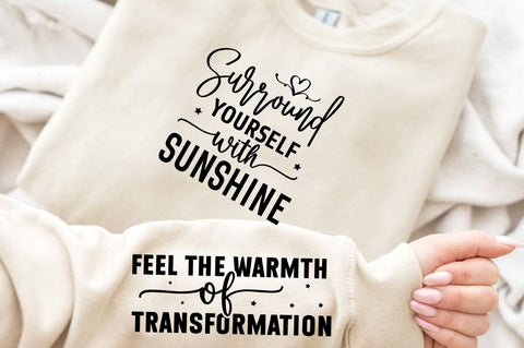 Feel the warmth of transformation Sleeve SVG Design, Inspirational sleeve SVG, Motivational Sleeve SVG Design, Positive Sleeve SVG SVG Regulrcrative 