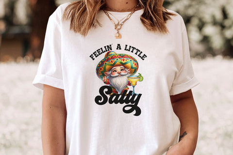 Feelin A Little Salty PNG - Funny Fiesta Gnome Sublimation Sublimation BijouBay 