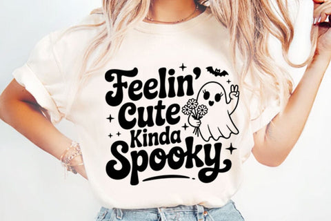 Feelin Cute Kinda Spooky PNG Designs Sublimation Shahin alam 