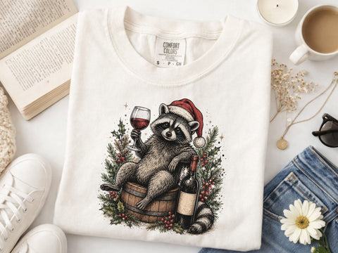Feelin feral Png, Funny raccoon design SVG DesignDestine 