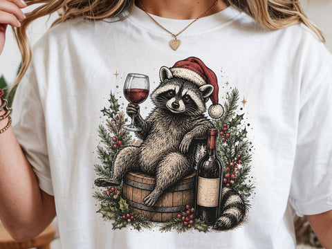 Feelin feral Png, Funny raccoon design SVG DesignDestine 