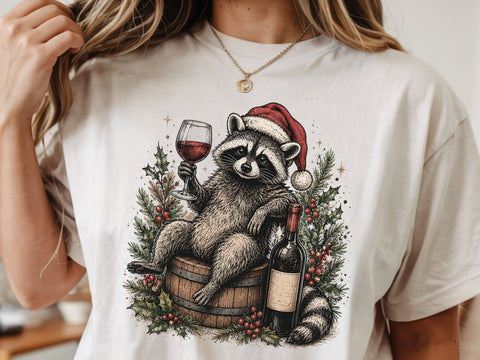 Feelin feral Png, Funny raccoon design SVG DesignDestine 