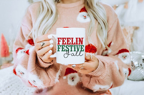 Feelin' Festive Y'all SVG SVG Pickled Thistle Creative 