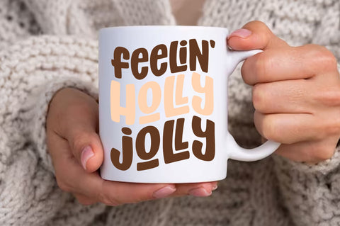 Feelin holly jolly Svg Design SVG Regulrcrative 
