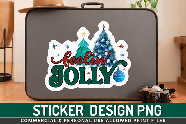 Feelin jolly Stickers Design Sublimation Regulrcrative 