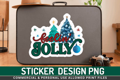 Feelin jolly Stickers Design Sublimation Regulrcrative 