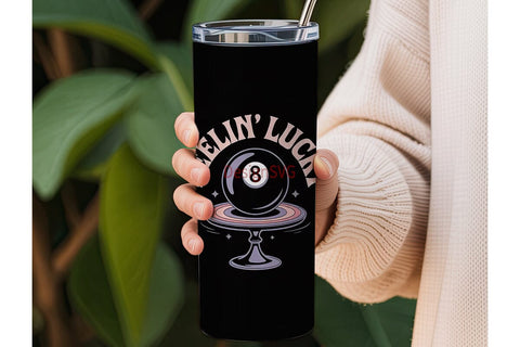 Feelin' Lucky 20oz Tumbler Wrap Sublimation DesignSVG 