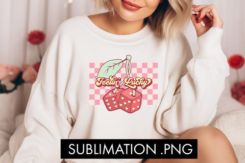 Feelin' Lucky PNG Sublimation Sublimation Freeling Design House 
