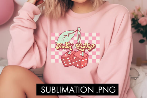 Feelin' Lucky PNG Sublimation Sublimation Freeling Design House 