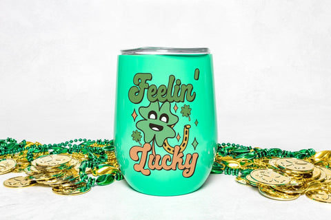 Feelin Lucky, Retro St Patrick's Day Sublimation Sublimation CraftLabSVG 