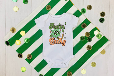 Feelin Lucky, Retro St Patrick's Day Sublimation Sublimation CraftLabSVG 