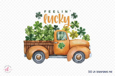 Feelin Lucky - St. Patrick's Day Sublimation Sublimation CraftLabSVG 