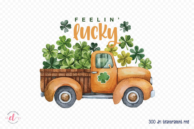 Feelin Lucky - St. Patrick's Day Sublimation Sublimation CraftLabSVG 