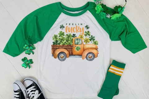 Feelin Lucky - St. Patrick's Day Sublimation Sublimation CraftLabSVG 