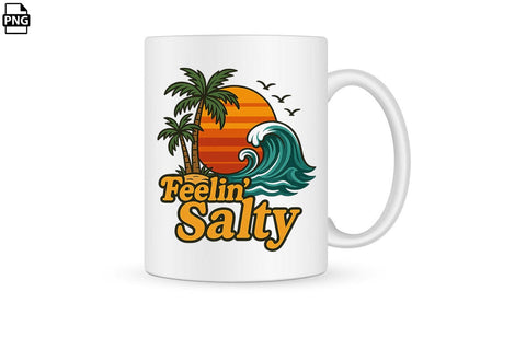 Feelin' Salty Summer PNG Printable File Sublimation Creativedesigntee 