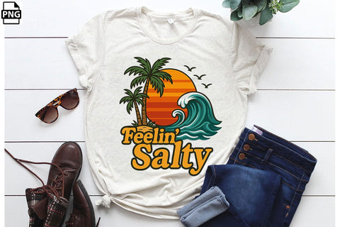 Feelin' Salty Summer PNG Printable File Sublimation Creativedesigntee 