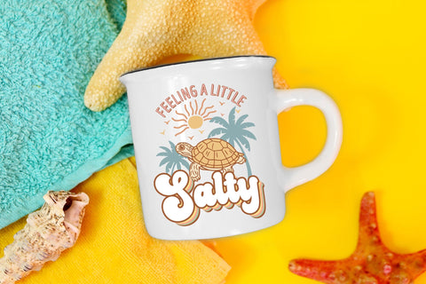 Feeling a Little Salty, Retro Summer Sublimation Sublimation CraftLabSVG 