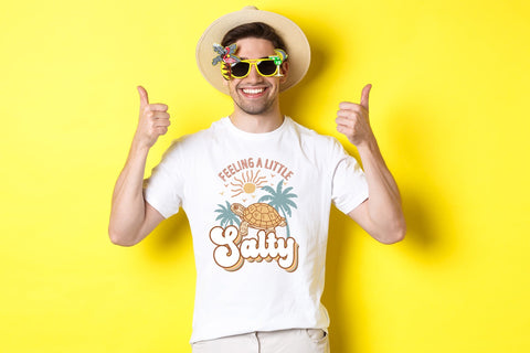 Feeling a Little Salty, Retro Summer Sublimation Sublimation CraftLabSVG 
