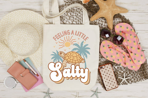 Feeling a Little Salty, Retro Summer Sublimation Sublimation CraftLabSVG 
