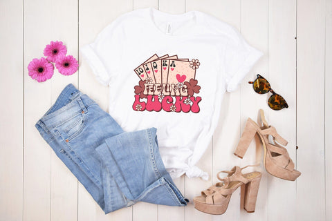 Feeling Lucky - Groovy Valentines Sublimation Sublimation CraftLabSVG 