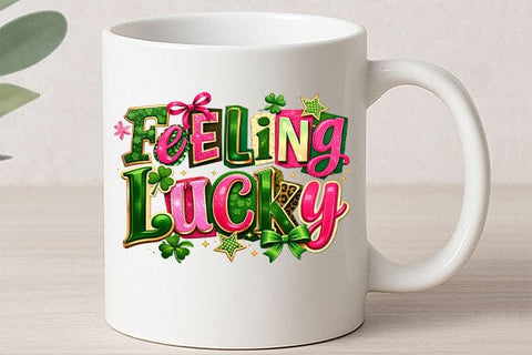 Feeling Lucky PNG | St Patrick’s Day Sublimation Design SVG BillahCrafts 