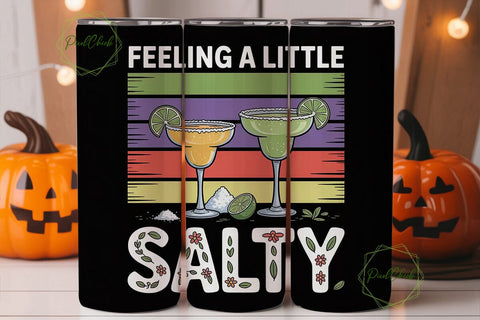 Feeling Salty 20oz Tumbler Wrap Sublimation PixelChick 