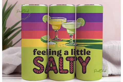 Feeling Salty 20oz Tumbler Wrap Sublimation PixelChick 