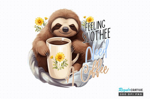 Feeling Slothee Need a Sublimation Design Sublimation Regulrcrative 