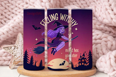 Feeling Witchy 20oz Tumbler Wrap Sublimation DesignSVG 