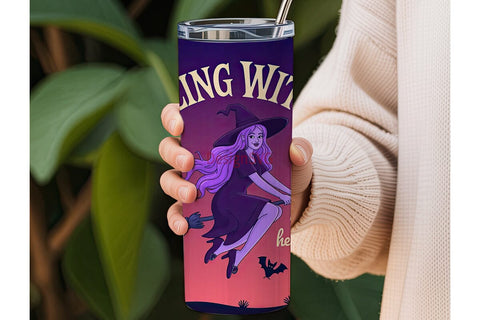 Feeling Witchy 20oz Tumbler Wrap Sublimation DesignSVG 