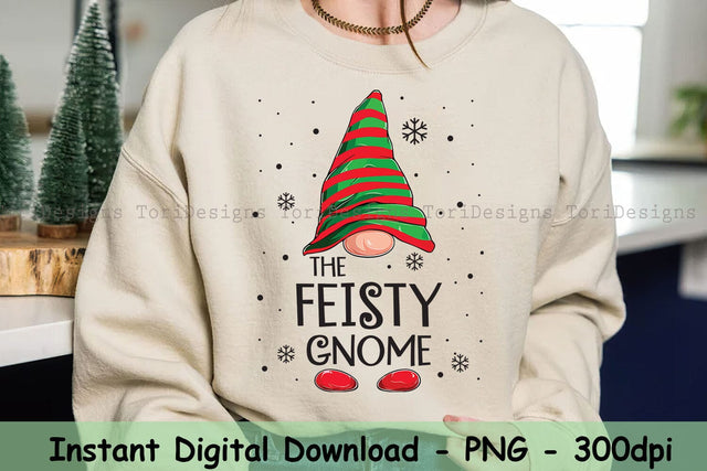 Feisty Gnome PNG, Christmas Gnomes png, Winter Holidays, Gnomes PNG, Gnome logo, Gnome branding, Gnome artwork download, Gnome merchandise Sublimation ToriDesigns 