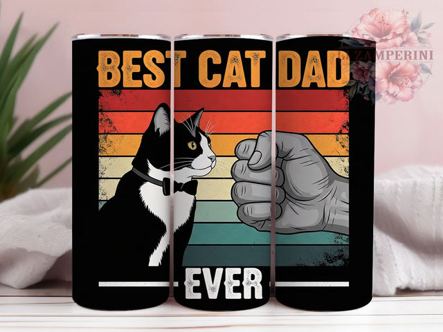Feline Dad Pet Lover Tumbler, Pet Dad Tumbler, Cat Lover Present, Animal Parent Cup, Feline Dad Design, Pet Owner Gift, Sublimation Template Sublimation Li Zamperini 