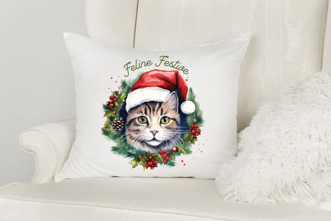 Feline Festive | Christmas Cat Sublimation Sublimation CraftLabSVG 